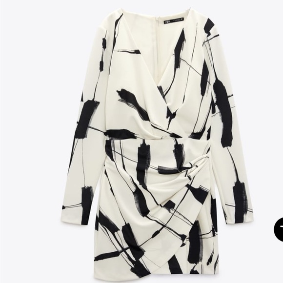 Zara Dresses & Skirts - ZARA printed dress with drawings brand new with tags never worn